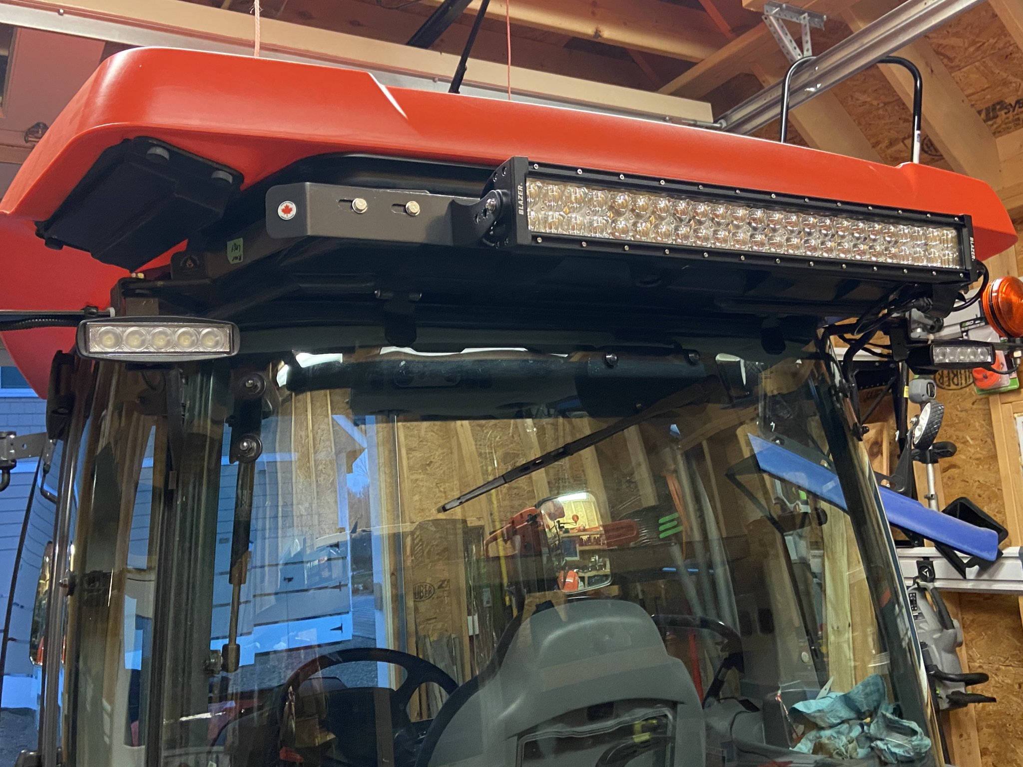 LED light bar install OrangeTractorTalks Everything Kubota