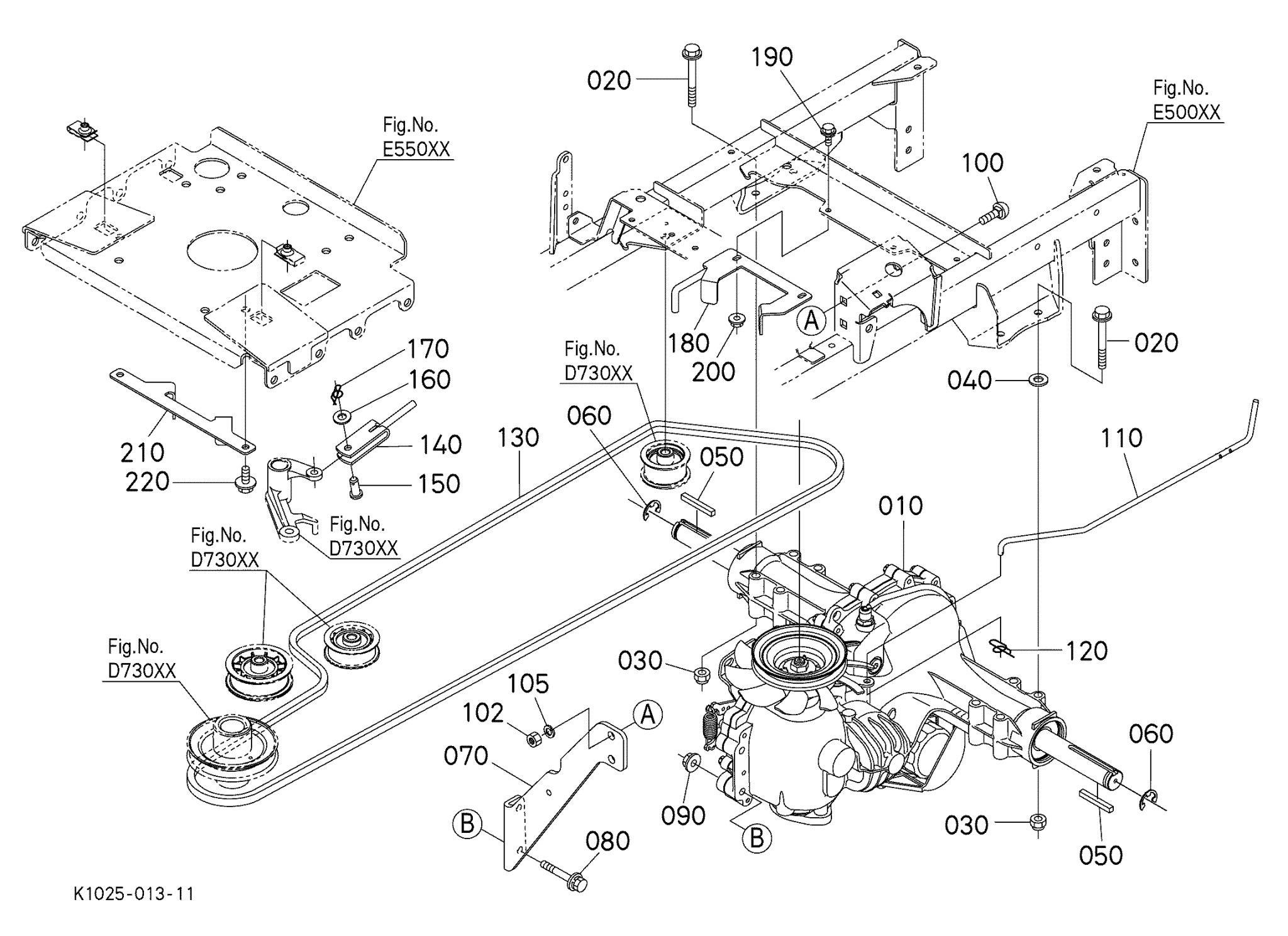 Kubota mower best sale deck belt replacement