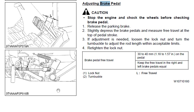 Stupid brake adjusting nut!! B26 | OrangeTractorTalks - Everything Kubota