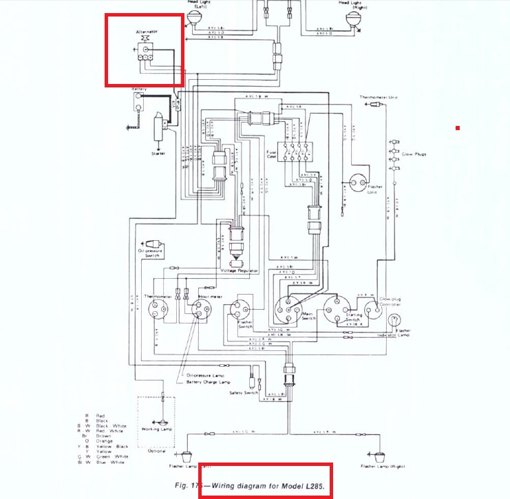 L285 Kubota Alternator Wiring Diagrams